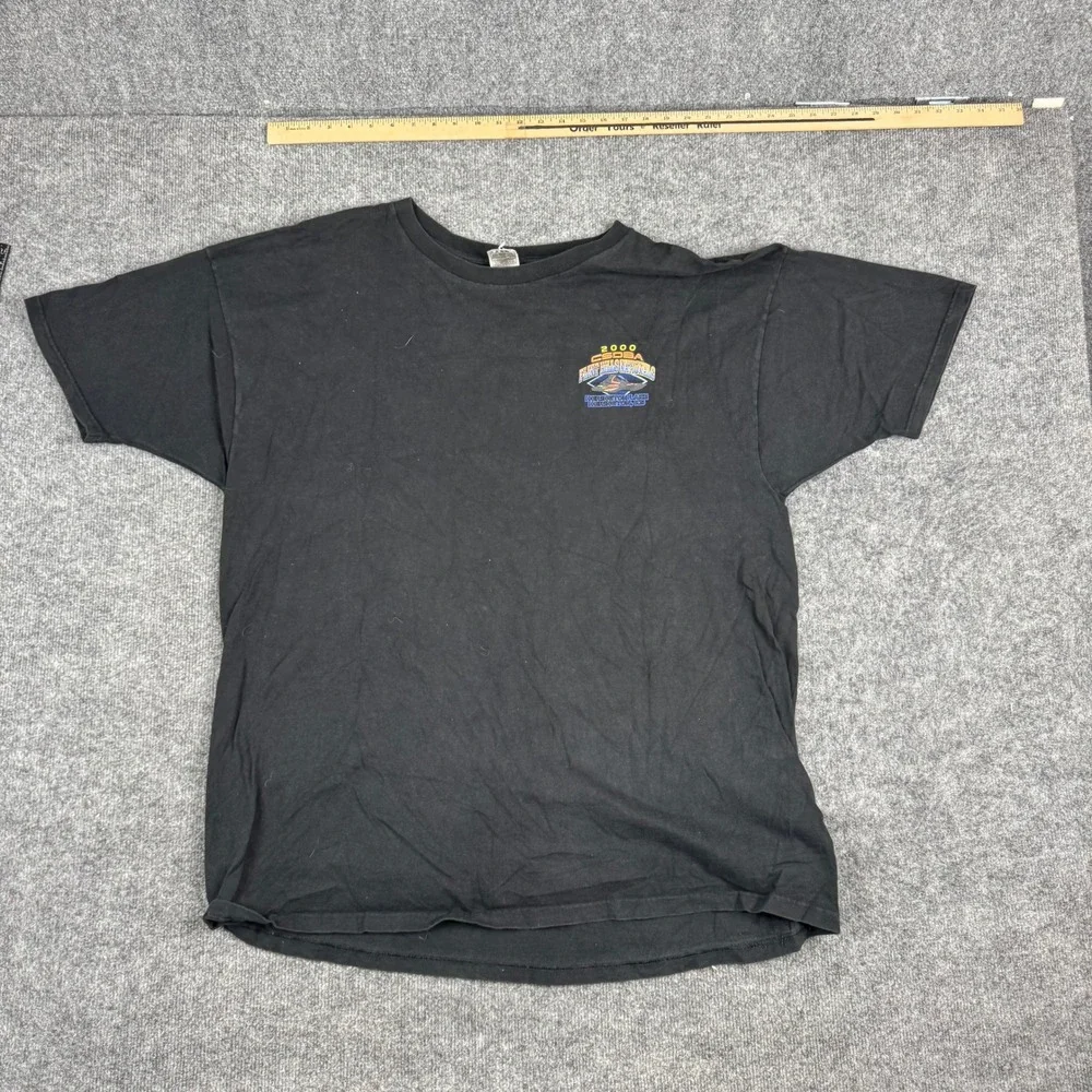 Fruit of the Loom T-shirt Mens XXXL Black CSDBA Flint Hills Nationals Tour 2000